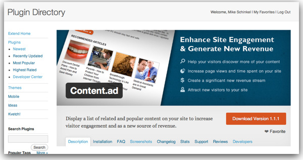 Banner Image for Content.ad's Plugin Page on WordPress.org